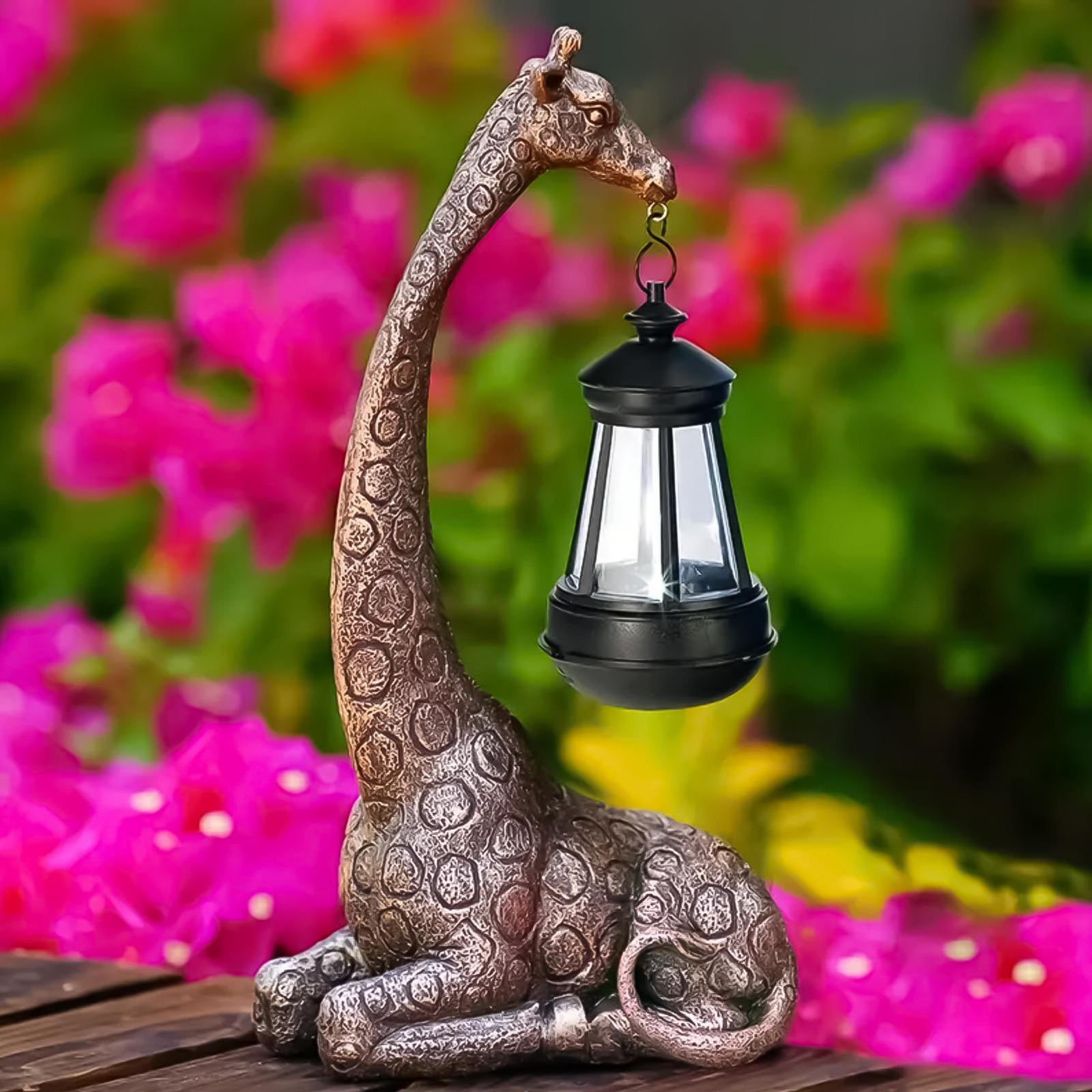 8.6''giraffe Statue Garden Decor Great For Giraffe Gift Mom Gift Women's Present
