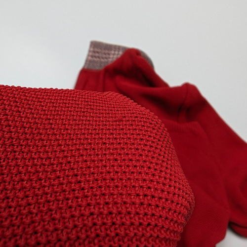 Burberry Golf Vintage Made in Japan Polo Shirt Red 2 / Medium Monogram Woman`s - Picture 11 of 16