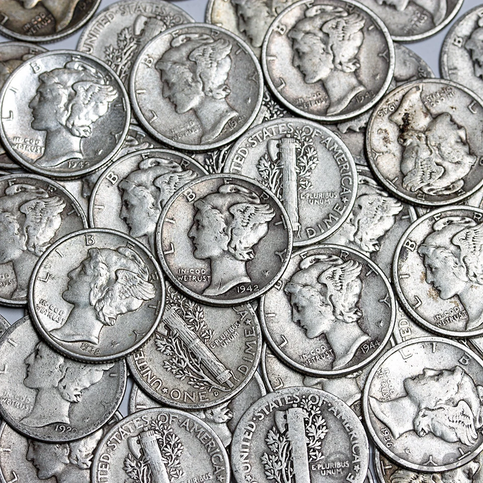 BLOWOUT SALE! 1 ONE TROY POUND LB MIX 90% JUNK SILVER COINS US MINT PRE 65 LOT 2 - Image 3 of 4