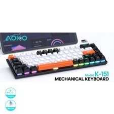 68-Key Wireless Mechanical Gaming Keyboard   RGB Lighting, Minimalist Design