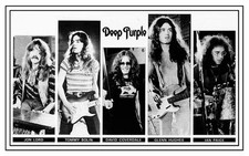 Deep Purple POSTER Come Taste the Band David Coverdale Tommy Bolin Glenn Hughes