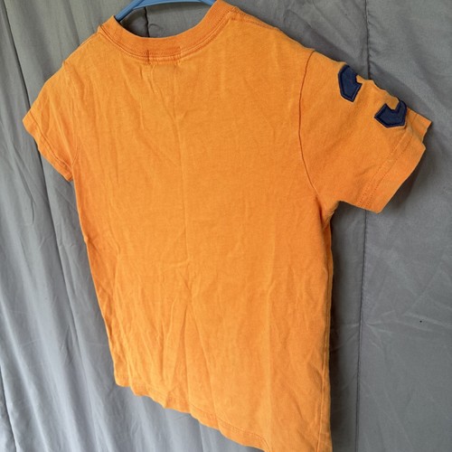 Ralph Lauren Kids' T-Shirt Size 5, Pony American Flag Orange 100% Cotton - Picture 6 of 6