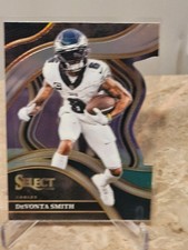 2023 Panini Select #272 DeVonta Smith Black and Green Prizm Philadelphia Eagles