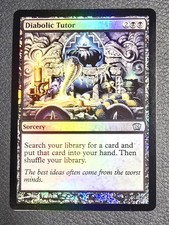 MTG Diabolic Tutor 8th Edition Foil NM Magic Card Eighth