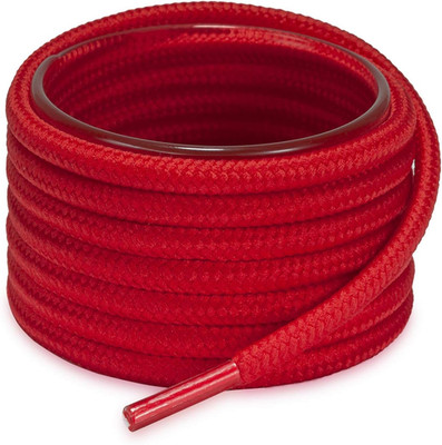 Solid Color Round Shoe Laces for Sneakers, Boots and Athletic Shoes, Shoe String
