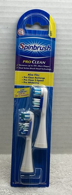 #ad Arm amp; Hammer Spinbrush Pro Clean Toothbrush Replacement Heads 2 Pack $15.20