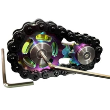 Stainless Steel Sprocket Fidgets Chain Fidget Cube Gears Linkage Bike Chain N...