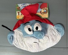 Adult TV The Smurfs Papa Smurf Costume Latex Mask