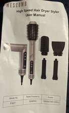 Mescomb 5-in-1 Hair Dryer Brush Set with High-Speed Brushless Motor, Diffuser