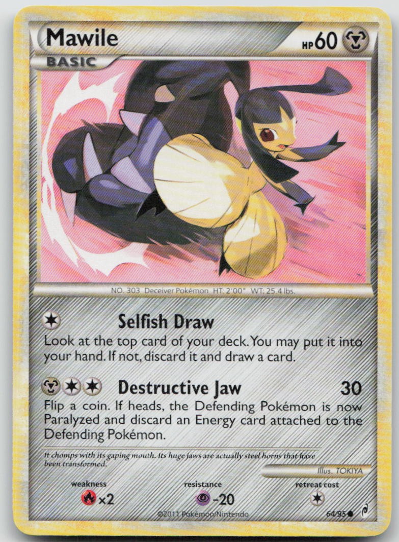 MAWILE 64/95 COMMON CALL OF LEGENDS POKEMON NM/M