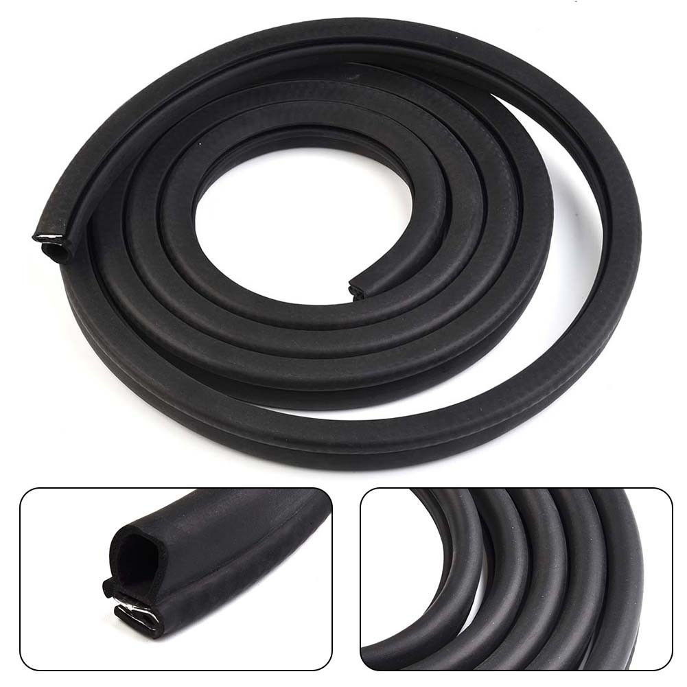 Black Car Door Seal Strips Truck Trailer Dustproof Waterproof Rubber Accessories