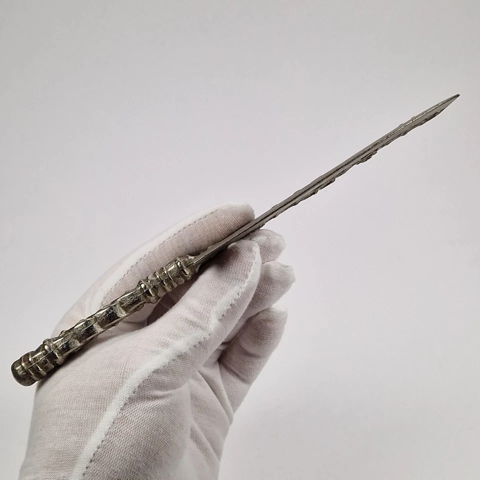 Rare Vintage Soviet  Titanium Openwork Letter Opener Knife USSR 1970-1980s - Image 4 of 4