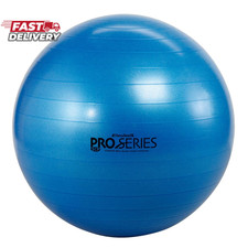 THERABAND Pro Series Exercise Ball, 30" Blue Stability Ball for 6'2"  6'8" Users,
