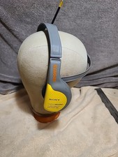 Vintage Sony Walkman SRF-HM55 Sports FM/AM Radio Headphones New Foam Earpads