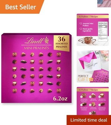 Decadent Assorted Mini Pralines in 6.2 oz Gift Box - Chocolate Lover's Dream