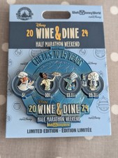 2024 Run Disney Wine & Dine Jumbo Pin LE Swedish Chef Tiana Remy Mickey 
