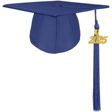 Unisex Adult Graduation Cap 2025 2026 Tassel Year Charm High School Bachelor