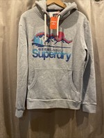Mens Grey Superdry Hoodie. Size Large Brand New With Tags