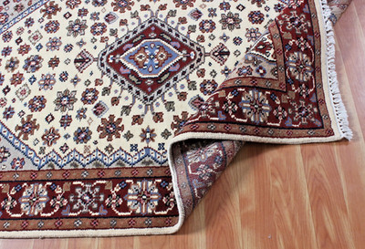 Parisian Hand Knotted Oriental Wool Rugs Semi-Antique Living Room Carpets 4x6 ft
