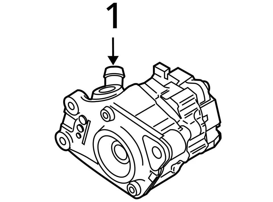 Power Steering Pump Fits 07-10 AUDI A8 1920822 Foto 4 de 4