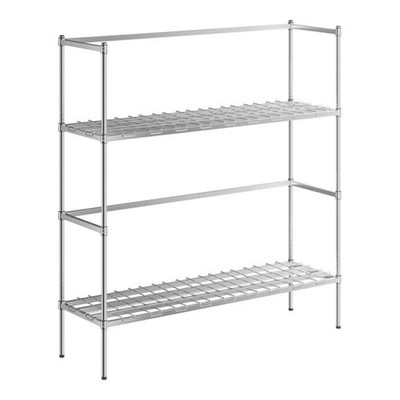 Regency 6 Keg Chrome Keg Rack - 18'' x 60'' x 64'' WS-460EC1860KR-18X60X64