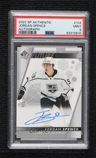 2022 SP Authentic Future Watch 975/999 Jordan Spence #114 PSA 9 MINT Auto 1c0e