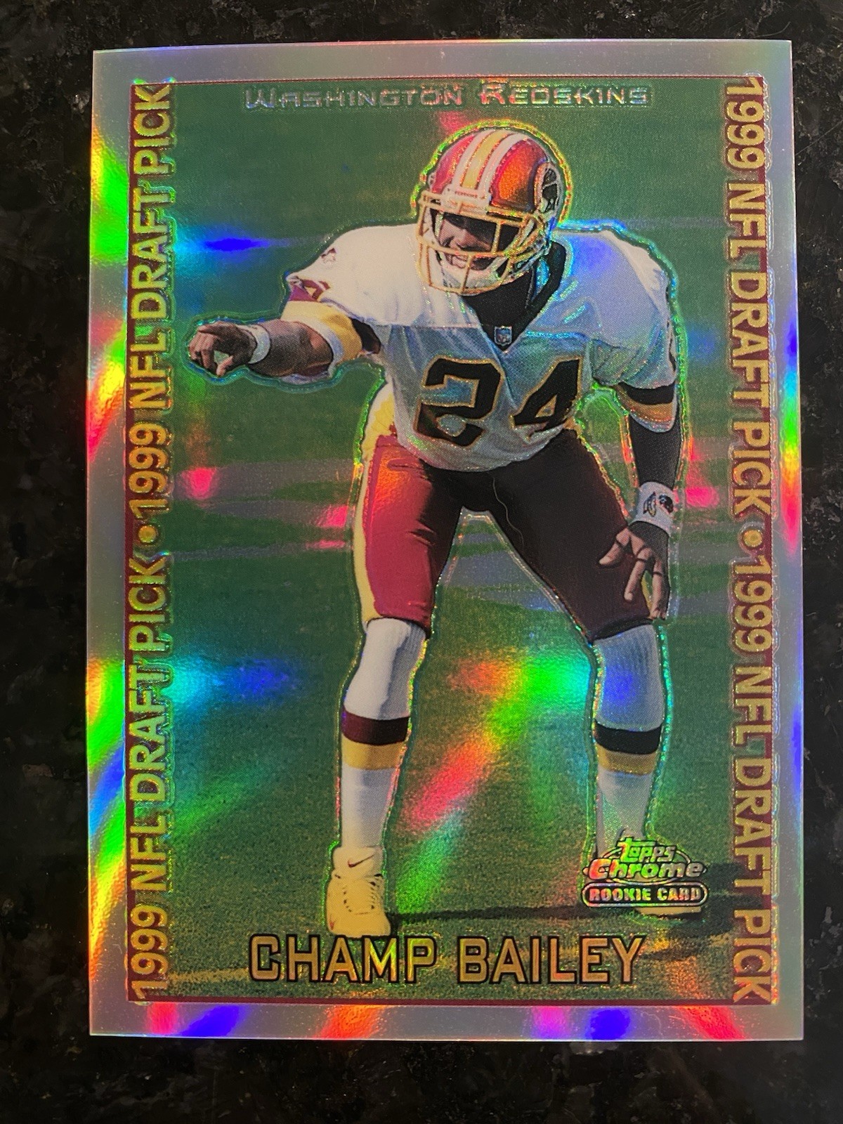 1999 Topps Chrome - 1999 NFL Draft Pick Champ Bailey #160 Refractor (RC)