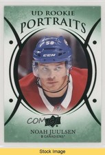 2018-19 Upper Deck UD Portraits Rookies Green Noah Juulsen #P-72 READ t7o