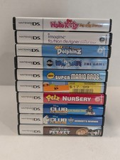10 Used EMPTY Nintendo DS Cases w Cover Art Manuals All Have Manuals