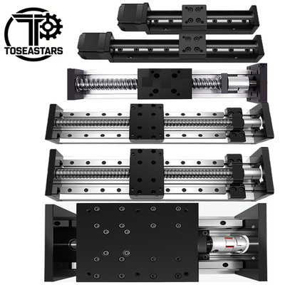 Manual/Electric Slide Table Linear Actuator Module Stage T-Type/Ball screw Kits