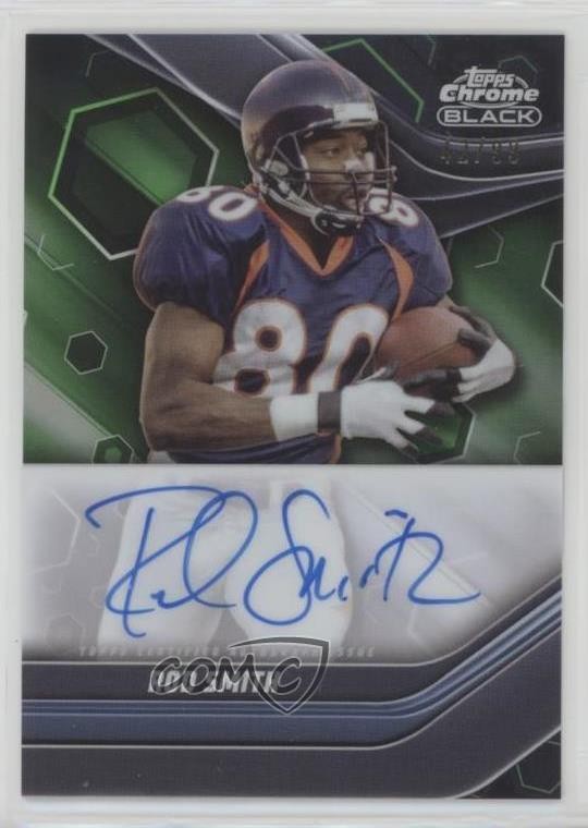 2023 Composite Topps Chrome Black Green Refractor 42/99 Rod Smith Auto 0c3