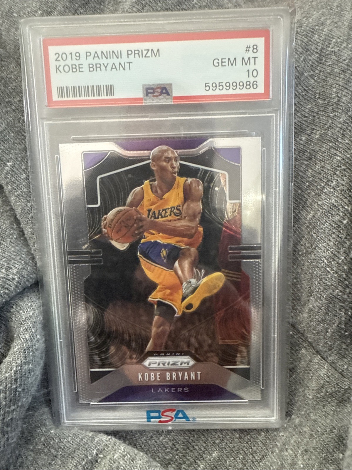 2019-20 Panini Prizm Kobe Bryant #8 Silver Prizm PSA 10