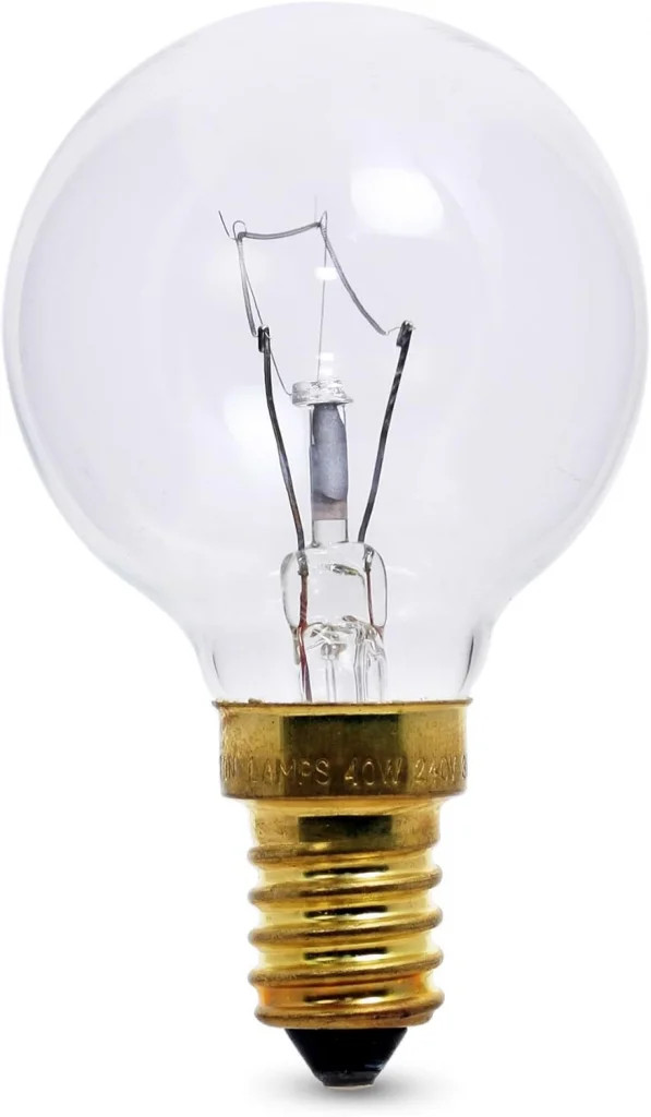 Clear 40w Incandescent Oven Golfball Dimmable 2700K E14 Crompton AO40CSES