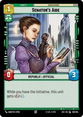 3X-Senator's Aide-SWU06-Secrets of Power-Star Wars Unlimited