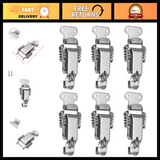 3" Spring Toggle Latch Clamp Set of 6, Stainless Steel Draw Latch for Toolbox, D