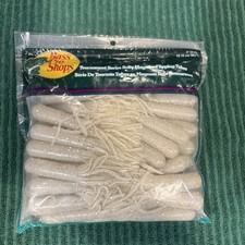Bass Pro Shops Tourney Series 4" Salty Magnum Flipping Tube 50 Pk. Pearl Silver