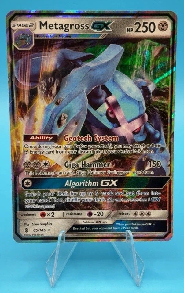 Metagross GX 85/145 Sm-Guardians Rising Holo NM