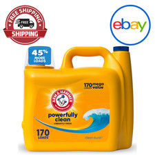 ARM & HAMMER Liquid Laundry Detergent | Clean Burst Fresh | 170 fl oz Free 0.14 per gallon
