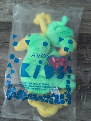 Avon Birthstone Full O Beans March Feathers The Bird And Little Feathers 1999...