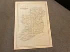 Antique map 1901 lj richards of old ireland and waterford 2 sides waterford — photo 1