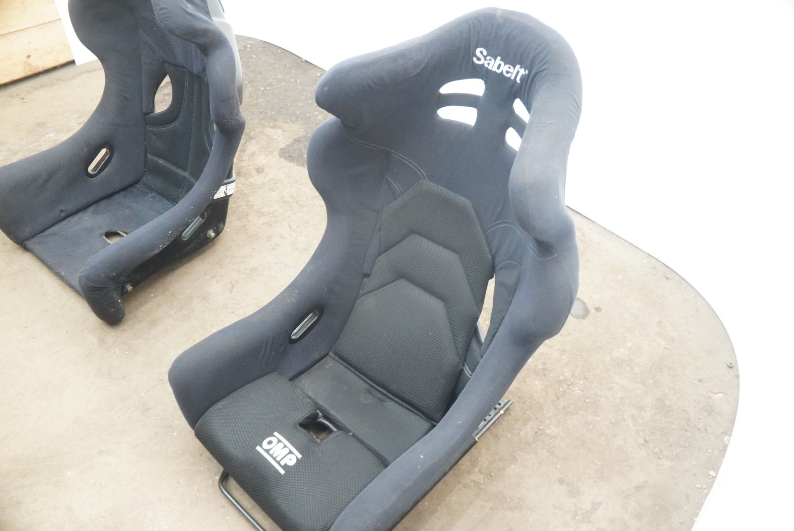 Set Driver Passenger Sabelt Racing Seat Carbon Fiber Ferrari 458 Challenge *Note