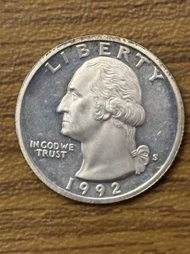 1992-S Washington Quarter 90% Silver Proof Low  Mintage