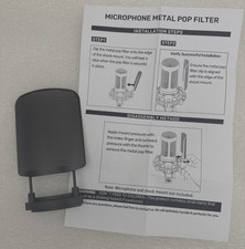 Metal Windscreen Pop Filter Compatible w/Audio Technica at2020 at2035 READ...