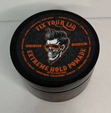 Fix Your Lid Extreme Hold Hair Pomade for Men High Shine Hair Gel 3.75oz NEW