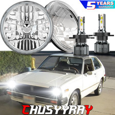 Fit Honda Civic 1980 1981 Pair 7 Inch Led Headlight Hilo Beam