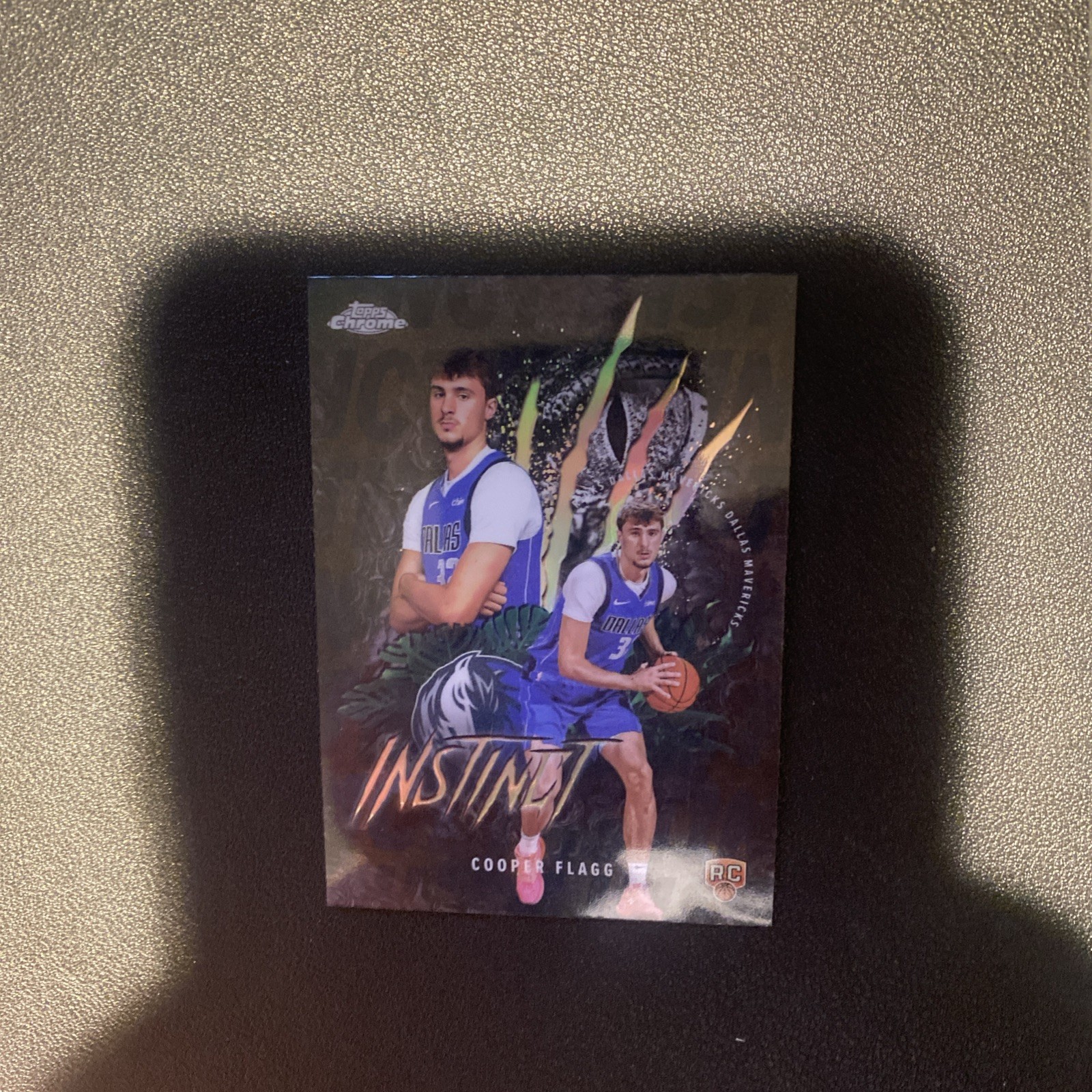 Cooper Flagg 2025-26 Topps Chrome Instinct Refractor RC SP