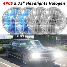 4pcs 5 34 5.75inch Halogen Headlights Hilo For Chevrolet Caprice 1966-1976