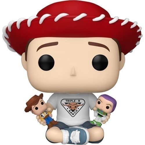 Funko Pop! Toy Story - Figura Vinilo Andy with Buzz Lightyear y Woody con Estuche - Imagen 2 de 4