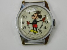 NICE VINTAGE SWISS BRADLEY MICKEY MOUSE DISNEY PRODUCTIONS WATCH - RUNS WELL