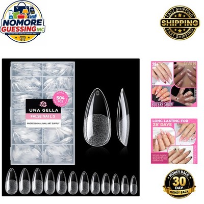 Matte Finish 504PCS Almond Press On Nails - Full Set for Stunning Nail Design